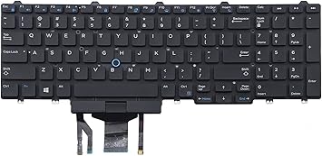 Amazon Com Original New For Dell Latitude E5550 Keyboard Us Black Backlit With Pointer Computers Accessories