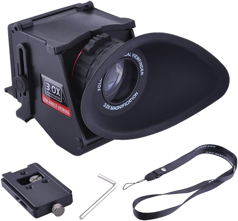 Neewer S5 Foldable 3"/3.2" 43/32 LCD Viewfinder 3X Optical Magnification Low