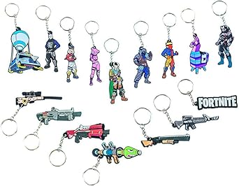 Amazon Com Epic Games Fortnite Official Figural 3d Keychain Series 1 1 Random Foil Pack Clothing