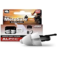 Motorcycle Ear Plugs, Wind Noise Reduction Keep Comms Clear & Comfort Under Helmet, 27dB Reusable Earplugs For Motor, Motorbike, Motorsports, Touring, Racing, Riding - 2 Sizes Hearing Protection Gold