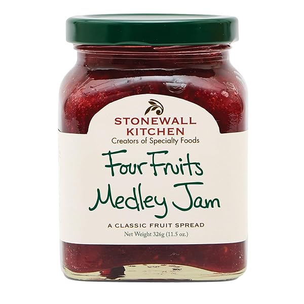 STONEWALL KITCHEN FOUR FRUITS MEDLEY JAM, 11.5 OZ...