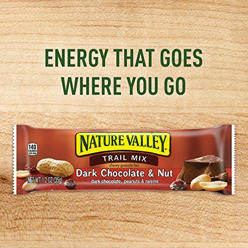 Nature Valley Dark Chocolate and Nut Trail Mix Chewy Granola Bars, 6 ct