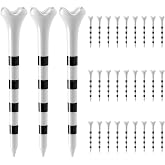 CINDALOG Plastic Golf Tees, 3 1/4 Inch, Low Friction 4-Prong, 30 Pack | Reduced Side Spin, Straighter Drives, Consistent Tee Height, Durable Hybrid Plastic, Won't Splinter or Snap