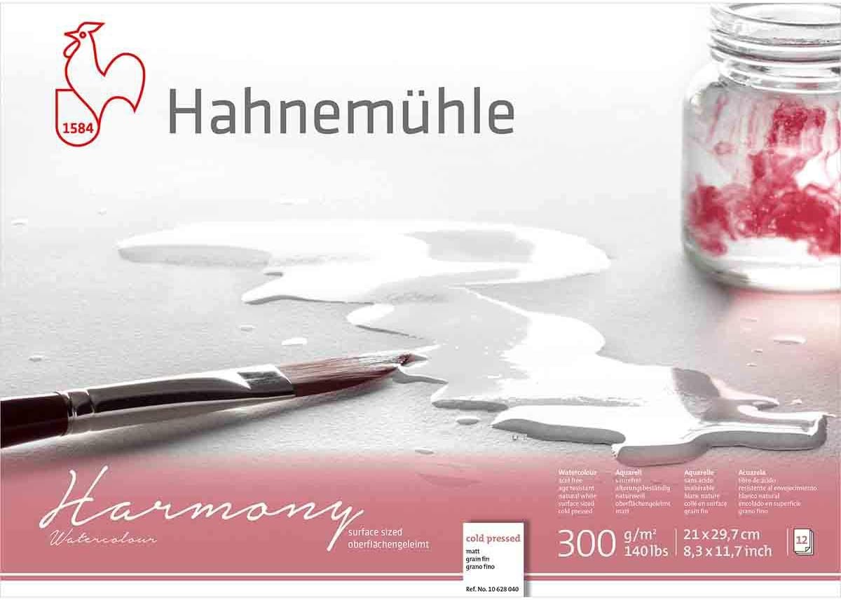 Hahnemuhle Harmony Watercolour Block Cold Press A4, white