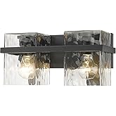 Z-Lite 1938-2V-MB Bennington Vanity, 2-Light 200 Total Watts, Matte Black