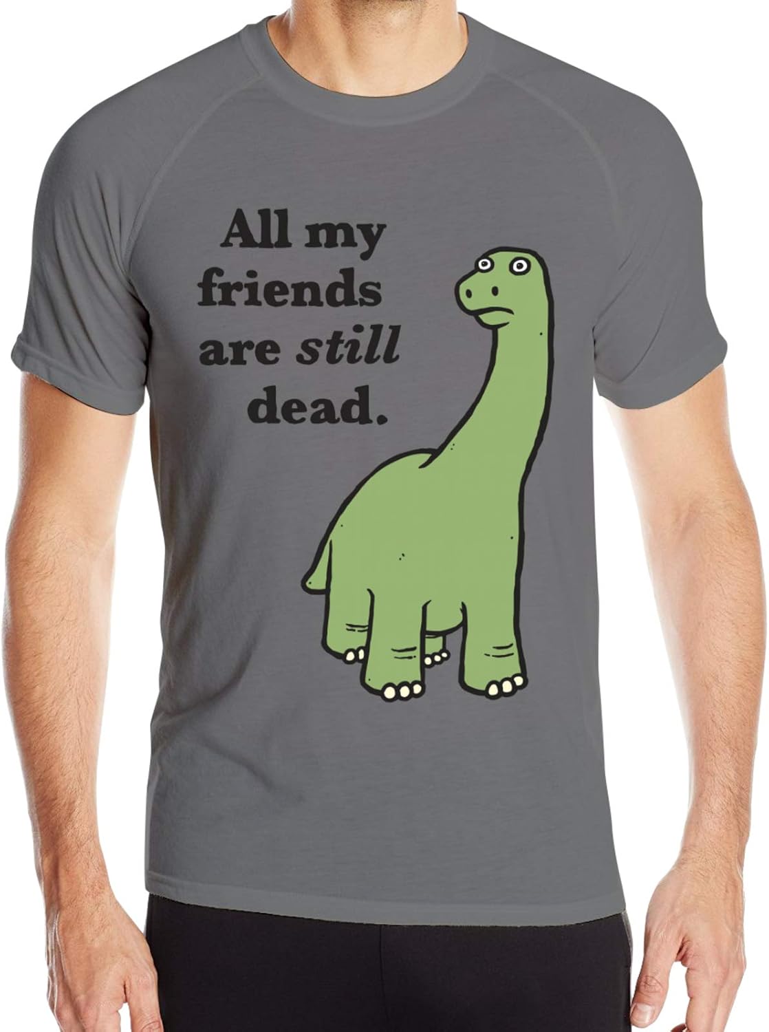 All My Friends are Dead Dinosaur Ultra Soft T Crewneck Shirt Short-Sleeve T-Shirts for Mans 