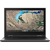 Lenovo Chromebook 300e 2nd Gen 2-in-1 11.6" Touch 4GB 32GB X2 1.1GHz, Black (Renewed)