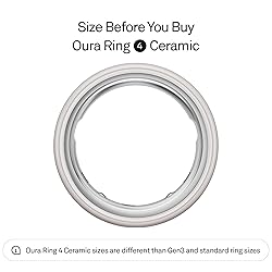 Oura Ring 4 Ceramic - Cloud - Size 5 - Size Before