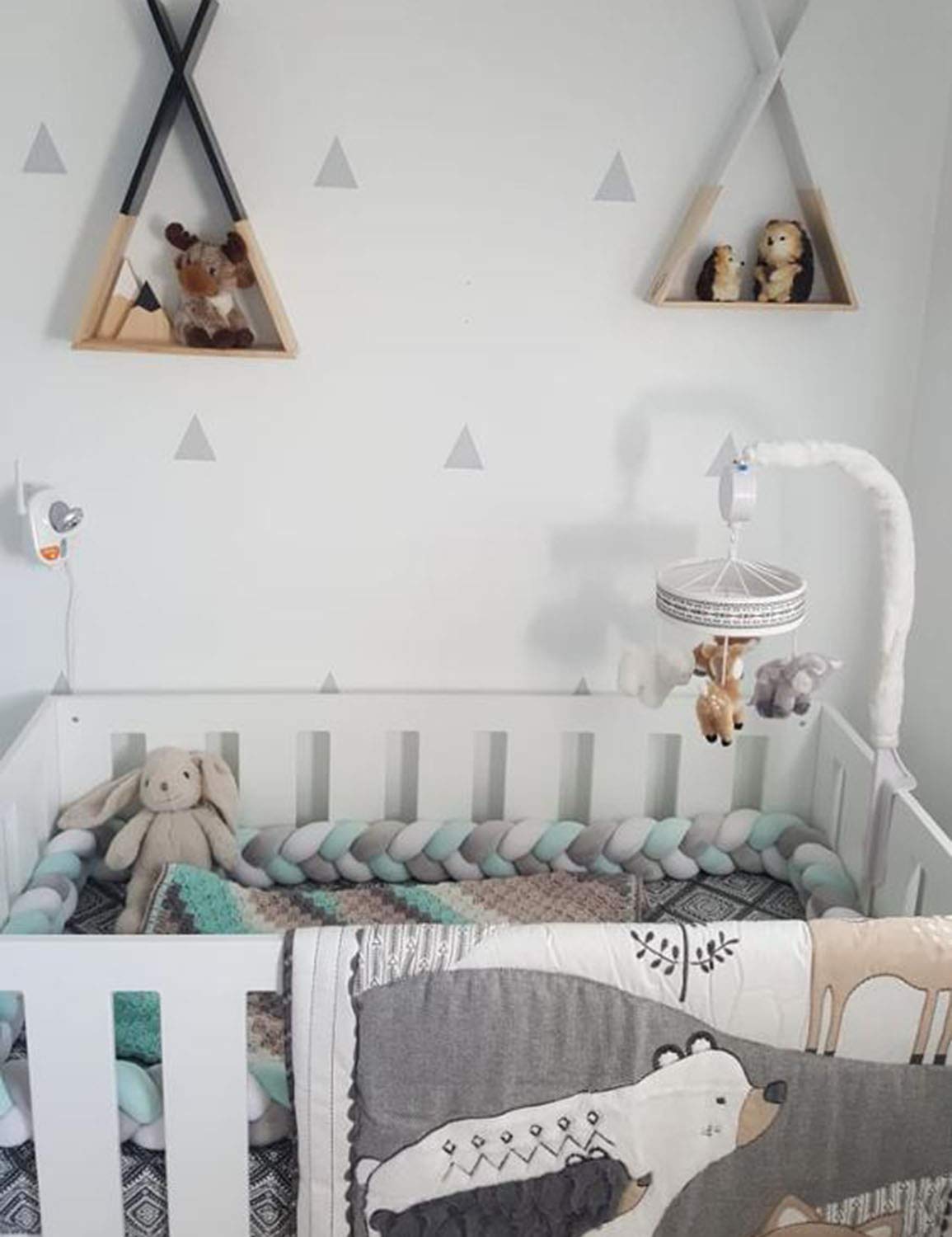 Gris Blanc Vert 0cm Tour De Lit Coussin Serpent Pare Chocs Bebe Tresse Velours Bumper Berceau Peluche Protection Bebe Securite Fait A Main Doux Et Souple b001 Ameublement Et Decoration Accessoires De Literie Napravi Rs