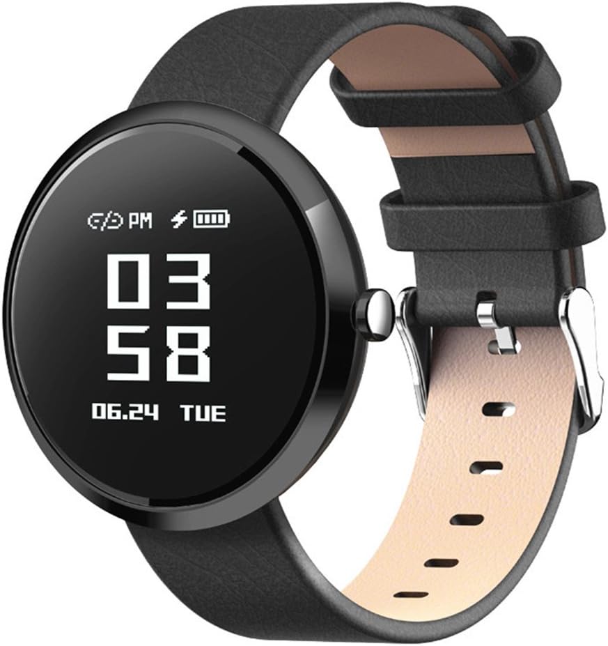 H2 Smart Watch with High-presice Germany Sensor for Heart Rate Monitor Blood Pressure IP67 Waterproof Fitness Activity Tracker Sleep Monitor for Mens and Womens (Black)