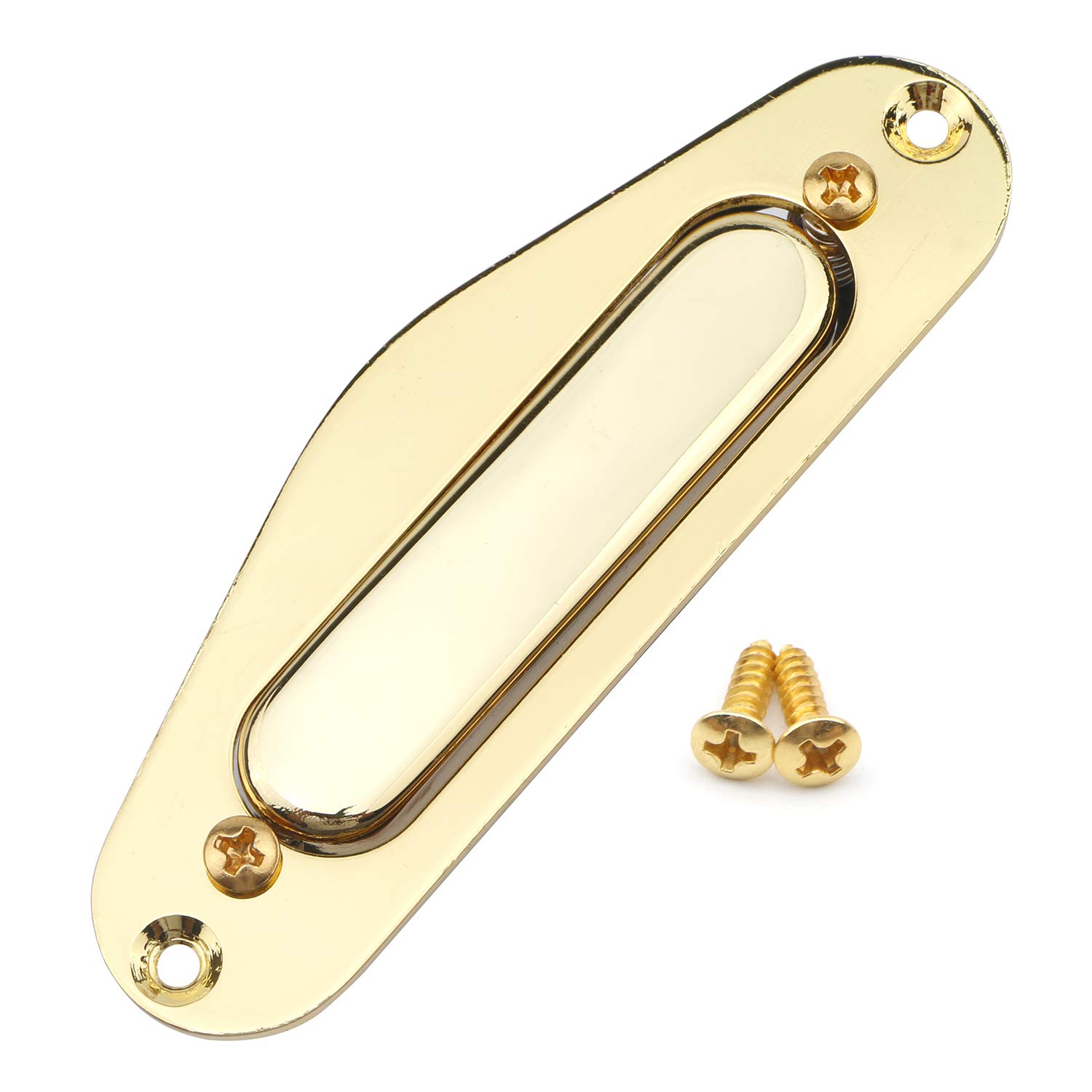 Unxuey 1pcs Guitar Single Coil Neck Pickup, Gold Audio Transducer Guitar Pickup for TL Style Electric Guitars Accessory