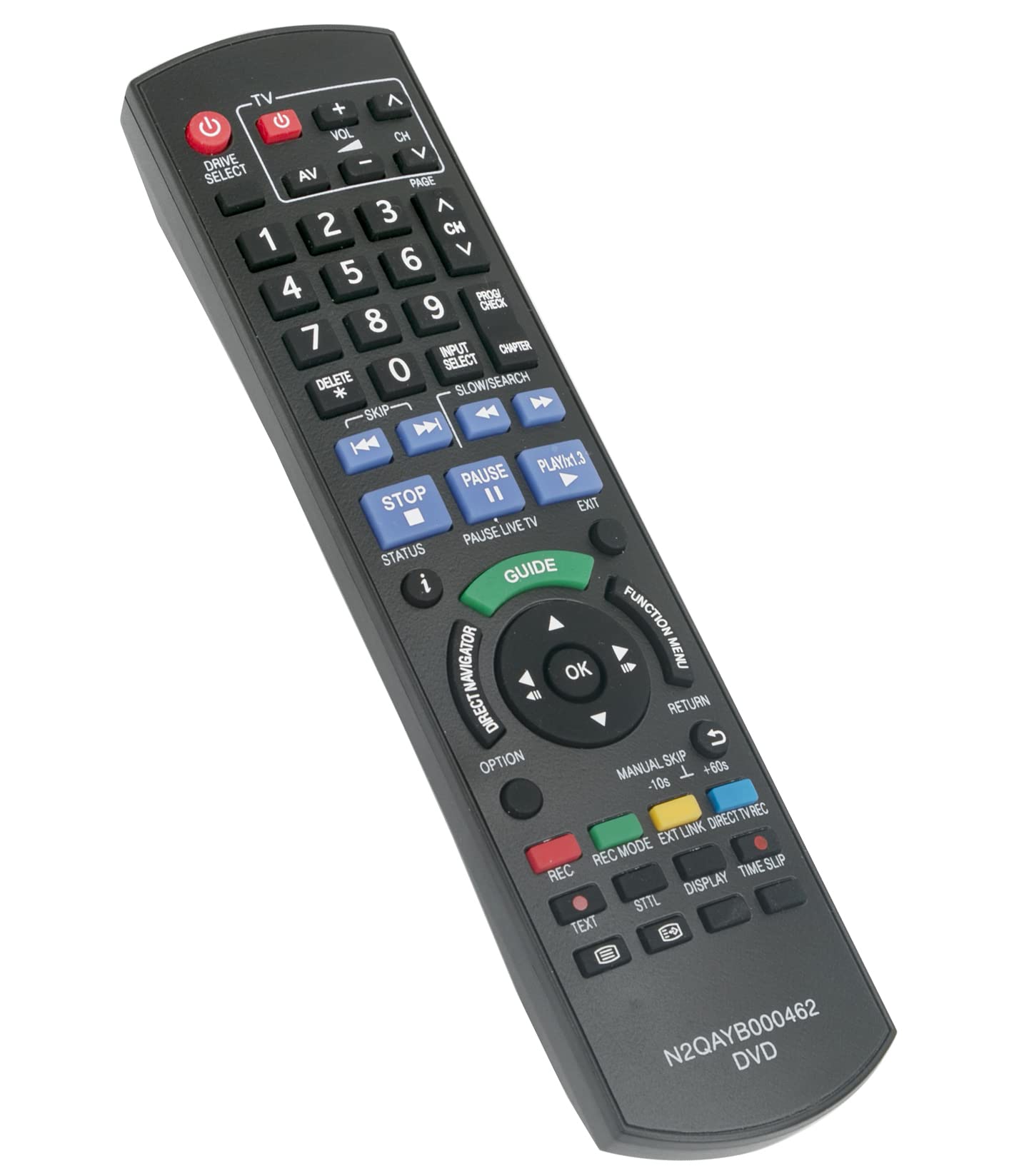 VINABTY Replaced Remote N2QAYB000462 Fit for Panasonic DVD/Blu-ray Player DMR-EX86EB-K DMR-EX83EB-K DMR-EX773EB-K