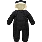 uideazone Baby Boys Girl Snowsuit Toddler Winter Coat Clothes 3-24M Infant Hooded Jumpsuit Newborn Romer Puffer