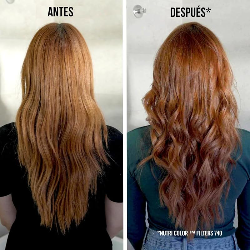 Nutri Color Filters, Mascarilla de Coloración Temporal para el Pelo, Brillo Intenso, Tinte Pelo Mujer Tono 500 Rojo Púrpura, 240 ml