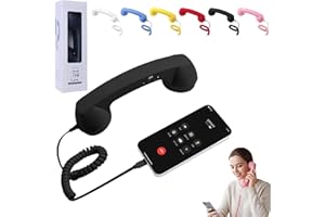 Retro Phone Handset, Type-C Retro Phone Handset for iPhone and Android, Pop Phone RetroHandset with Type-c Cable, for Cell Mo