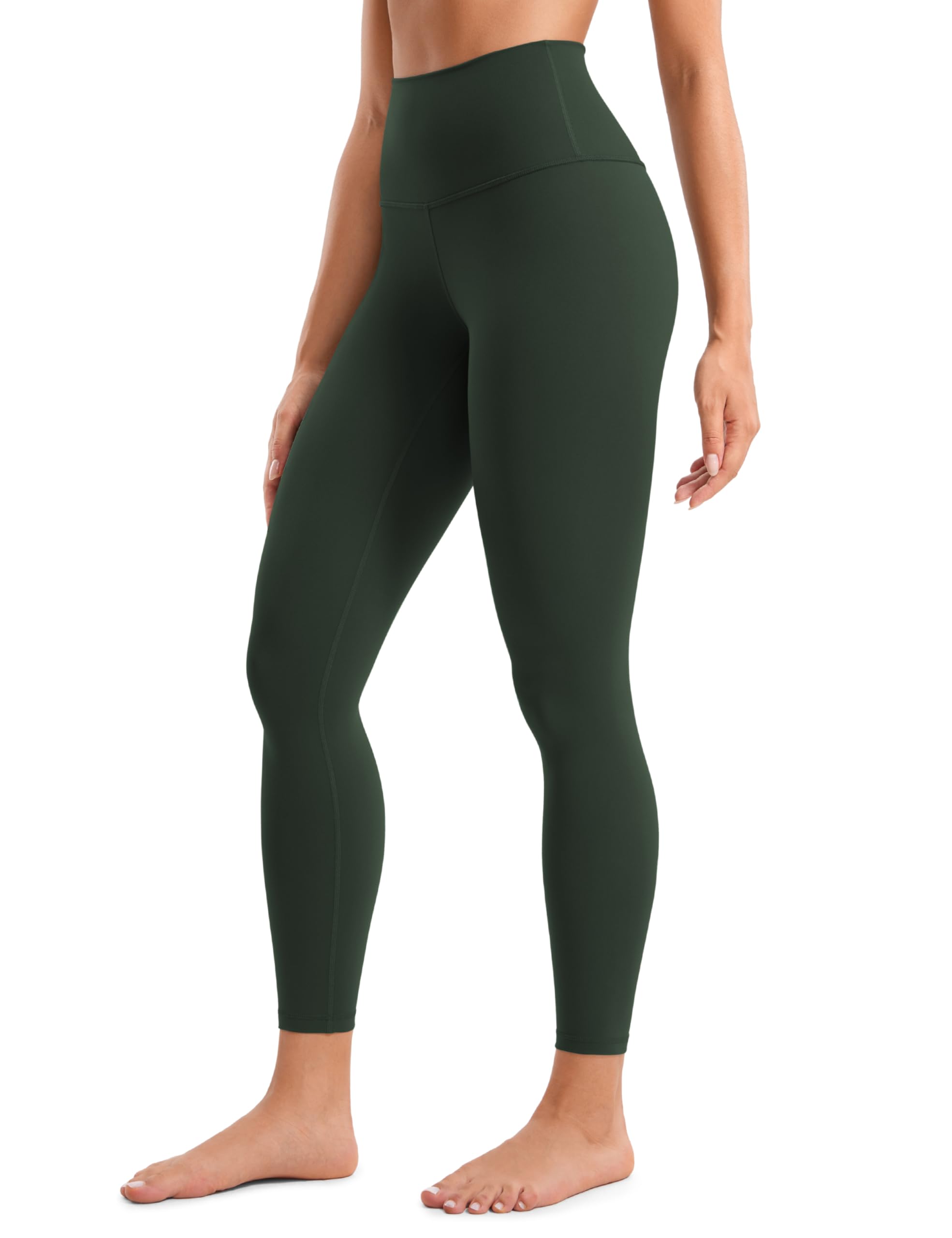 CRZ YOGA Women's Butterluxe Yoga Leggings 25'' - High Waisted Workout Gym Leggings Buttery Soft Yoga Pants Legend Green 14