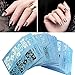 Chinatera 48 Sheets Nail Art Water Transfer Decal Lace Flower Sticker Black White Manicure