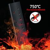 EXTRASTAR 4 Way Extension Lead 13A UK Plug 1M Black Power Strip view 5