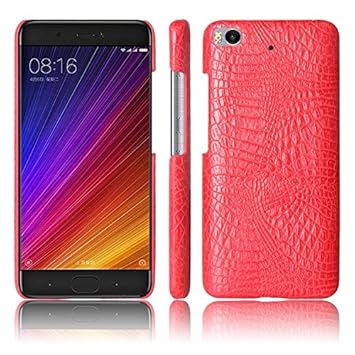MAXJCN Telefonkasten für Xiaomi Mi5S, Luxury Classic Krokodilleder Muster [Ultra Slim] PU Leder Anti-Scratch PC Schutz Hard C