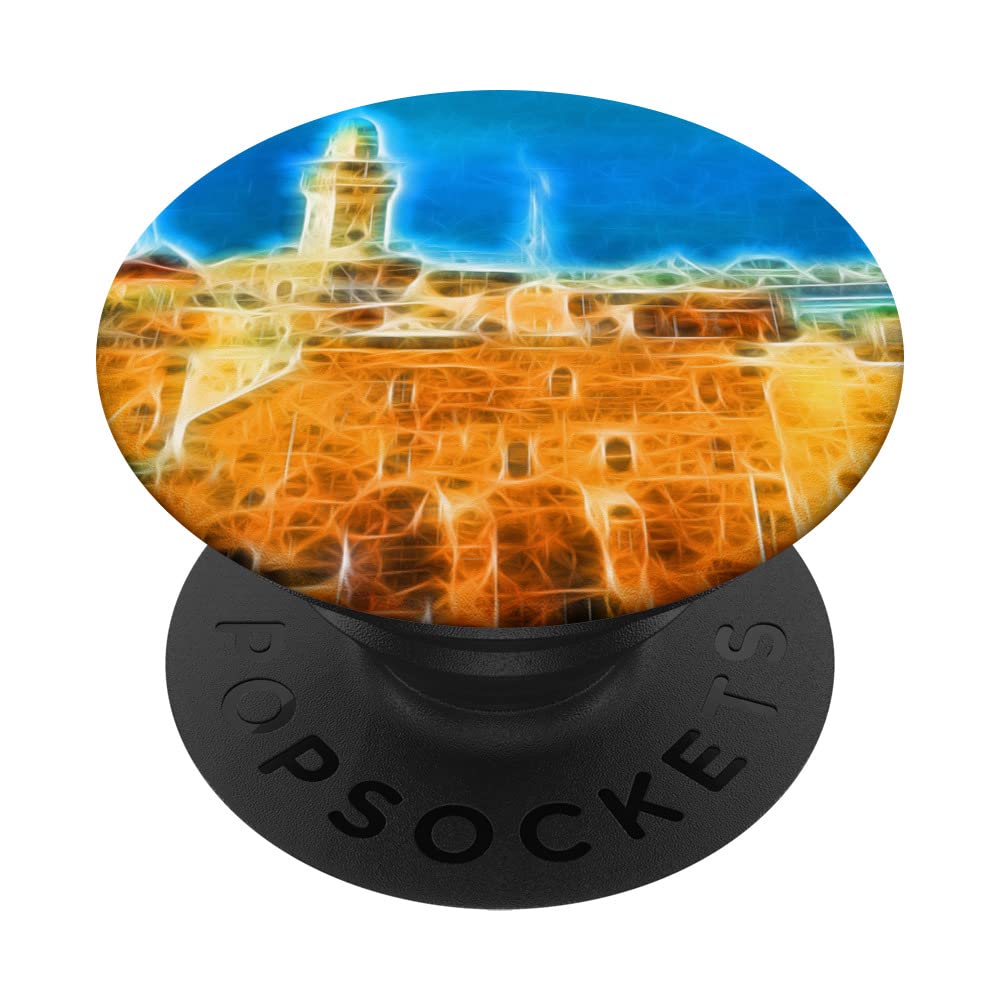 Fractal Fantasy View Of Jerusalem Western Wall PopSockets Swappable PopGrip