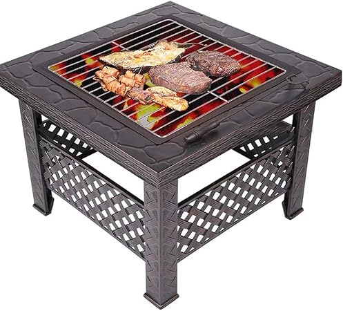 Amazon Com Ygo Fire Pits Bbq Grill Ice Pit With Bbq Grill Net