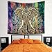 YAMUDA Square Elephant Tapestry Wall Hanging Decor Indian Home Hippie Bohemian Tapestry - 57x57 inches