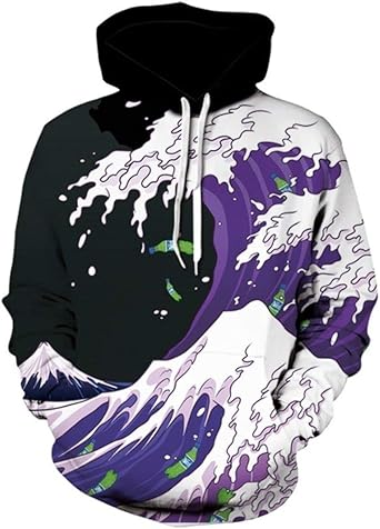 black and purple sweatshirt