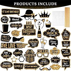 36 Pieces Birthday Photo Booth Prop Happy Birthday