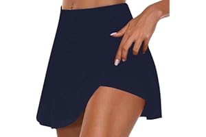 Tennis Skorts for Women 2025 Summer High Waisted Workout Pickleball Mini Skirt Solid Sport Athletic Casual Shorts