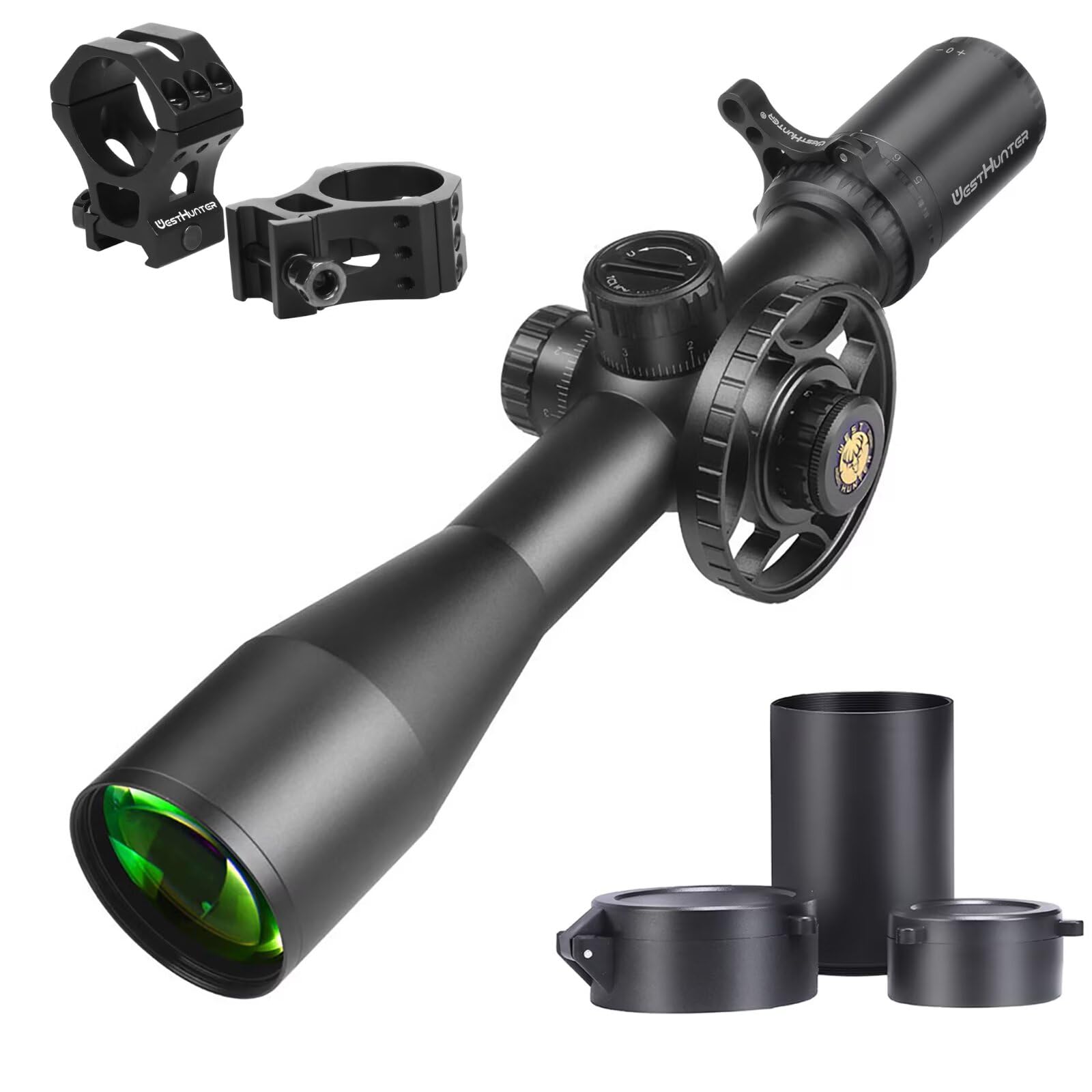 WestHunter Optics TD 3-18x50 SFIR FFP 1/10 MIL Precision Riflescope | Picatinny Shooting Kit