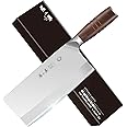 ZHANG XIAO QUAN SINCE 1628 Meat Cleaver,8.1”Chinese Vegetable Cleaver Knife Slicing Chopping Knife