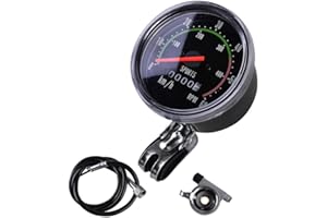 MakeTheOne Old School Style Bike Speedometer in KPH Analog Odometer Classic Style for 24”-27.5” Bicycle
