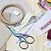 2 Pack Stork Scissors Embroidery Scissors Sewing Scissors Brow Shaping Scissors Small for Crafting, Art Work, Threading, Needlework, Stainless Steel, 3.6 Inch (Colorful)