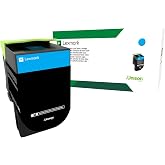 Lexmark 70C10C0 Cyan Return Program Toner | Office document printing with 1000 page yield and genuine Lexmark reliability