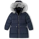 solomate Girls Winter Coats with Hood - 6-14Y Girls' Outerwear Long Puffer Fleece Lined Jackets & Coats for Kids