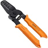 ENGINEER PA-21 Universal Connector Crimping Pliers, 175mm, Made in Japan | Crimps Open Barrel &amp; Long Barrel Wing Type AWG 26-18, Precision Crimping Hand Tool, Professional Grade