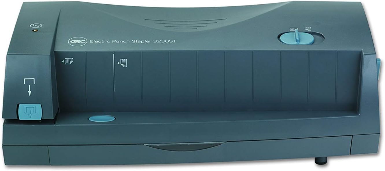 GBC 3230 Electric Paper Punch, Hole Punch, Adjustable, 2-3 Hole, 24 Sheet Punch Capacity, Gray (7704270) (2 Units)