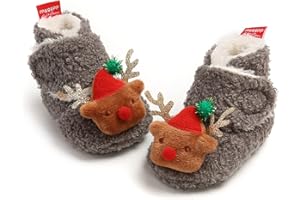 QWZban Baby Booties Infant Newborn Boys Girls Slippers Warm Crib Sock Shoes Indoor First Walkers Prewalker