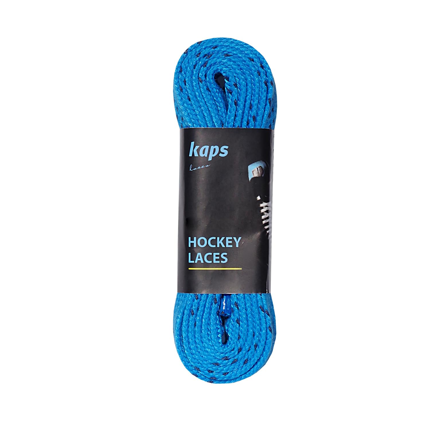 Kaps Polyester Waterproof Skate Laces – Exceptional Tensile Strength 190 daN – Water Resistant – For Ice Hockey Skates - Blue & Navy Blue - 274cm