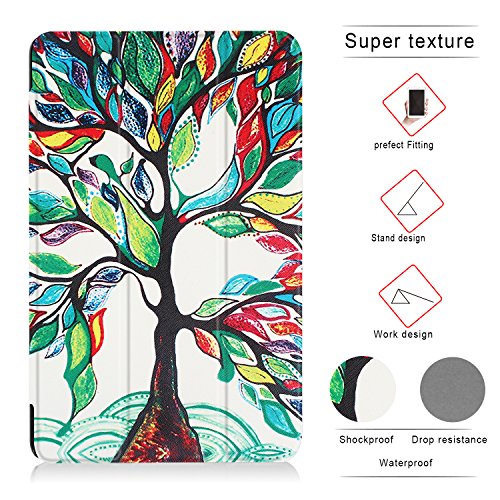 X-Tablet Slim Lightweight Standing Custom Fit Case for Samsung Galaxy Tab A 10.1 (SM-T580/SM-T585) - Life Tree