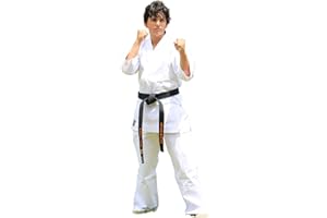 Victorbudo USA Professional Kimono Heavyweight Poly Cotton Karate Uniform, White Karate Gi 10oz for Kids & Adult Size 0-8