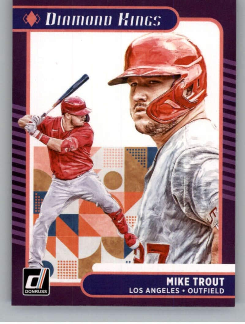 Baseball MLB 2021 Donruss 14 Mike Trout Diamond Kings NM