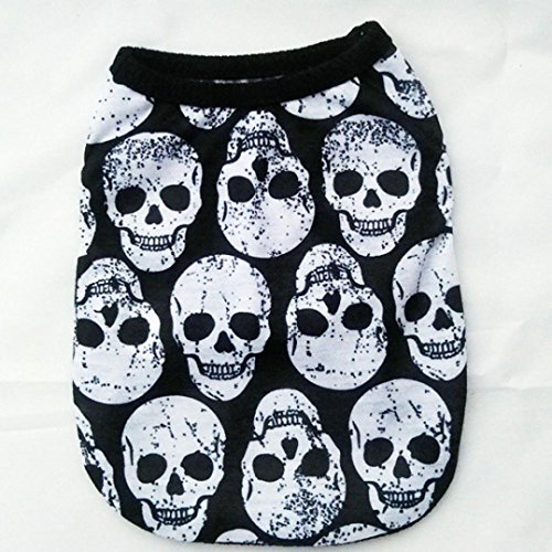 image for Hot Selling!!Puppy Apparel Clothes,Woaills Small Dog Cat Pet Skull Ves