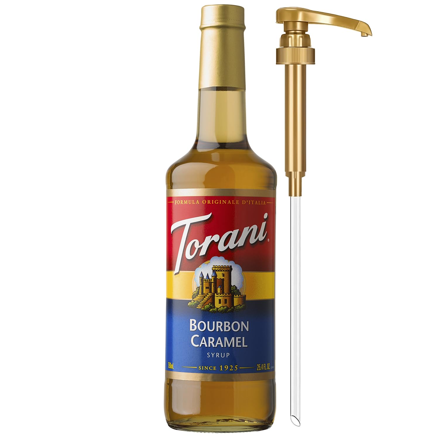 Torani Coffee Syrup, Bourbon Caramel Flavoring for
