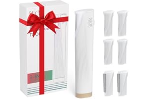 PELCAS Electric Dermaplaning Tool Kit with LED Light, Mini Face Dermaplaning Razor, Painless 3 Speeds Facial Peach Fuzz, Exfoliation, Dead Skin & Hair Removal System for Women with 6 Replace Blades