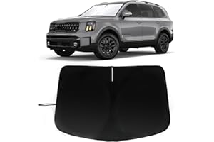 PAIMOHO Windshield Sun Shade for Kia Telluride 2020-2023 2024, Car Front Window Sunshade with 240T Sun Visor Protector Blocks UV Rays Heat Sun Shield Accessories
