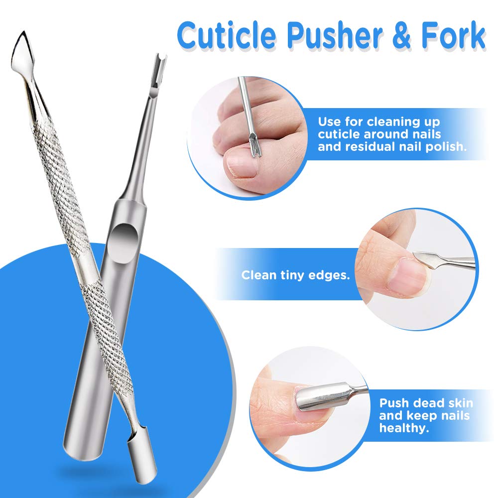 Ingrown Toenail File And Lifters,[ Upgraded ] MORGLES 5pcs Professional Surgical Safe Nail Treatment Pedicure Tool Kit Toenail Cleaner Pain Relief Under Nail Cleaner Tools: Beauty