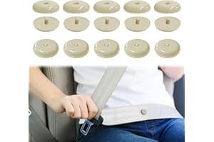 10PCS Seat Belt Buckle, Seat Belt Buckle Holder, Seatbelt Stopper Kit, Snap-on Seat Belt Button Stop, Car Accessories Univers