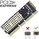 M.2 NVMe Adapter, Electop SSD to PCIe Card,M2 (Key M) Driver with Silicone Cooling Pad,Hard Drive Adapter,Support PCIe x4 x8 
