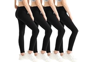 PATGOAL Girls Athletic Leggings with Pockets Yoga Workout Active Leggings Pants for Teen Girls